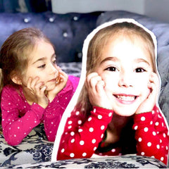 Cojín con forma de niño/niña personalizada