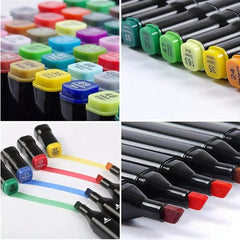 Set 48 plumones touch dibujo