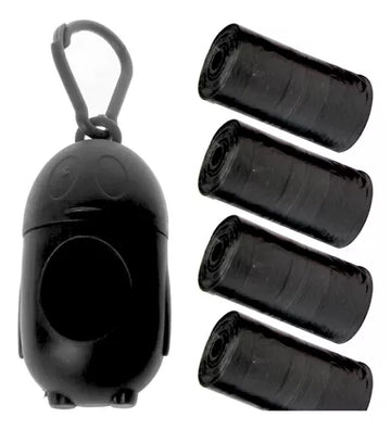 Dispensador de bolsas + 5 rollos de mascota