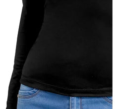 Camiseta Mujer Manga larga Bambú cuello redondo