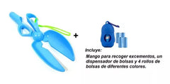 Tijera recoge excremento + Dispensador y bolsas