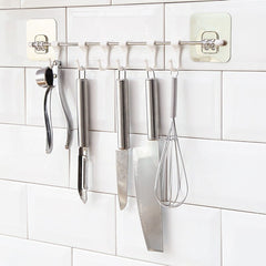 Colgador de pared 6 ganchos