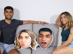 Cojín con forma de cara personalizada