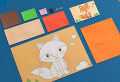 Set de Tarjetas armables animales goma eva (12 unidades)