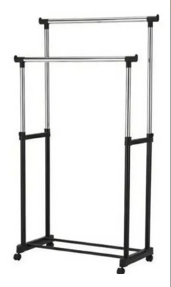 Perchero organizador doble de ropa