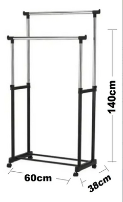 Perchero organizador doble de ropa