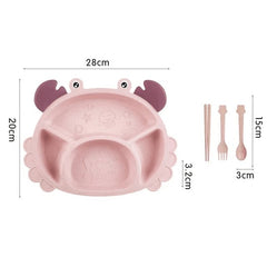 Set de comida Infantil Cangrejo - Tienda Mish!