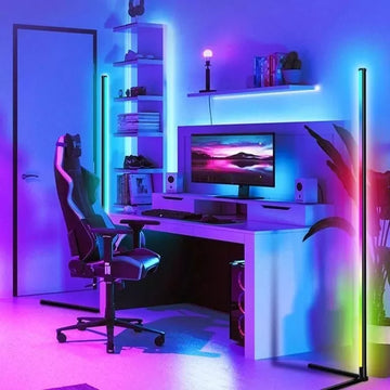 Lámpara de pie moderna multicolor