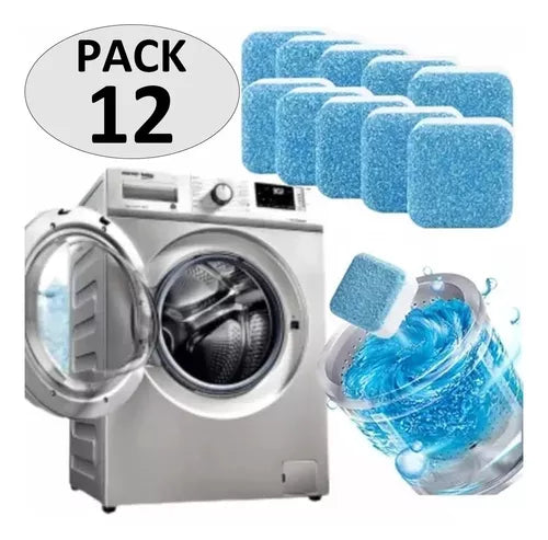 Set pastillas limpiadoras de lavadora (12 unidades)