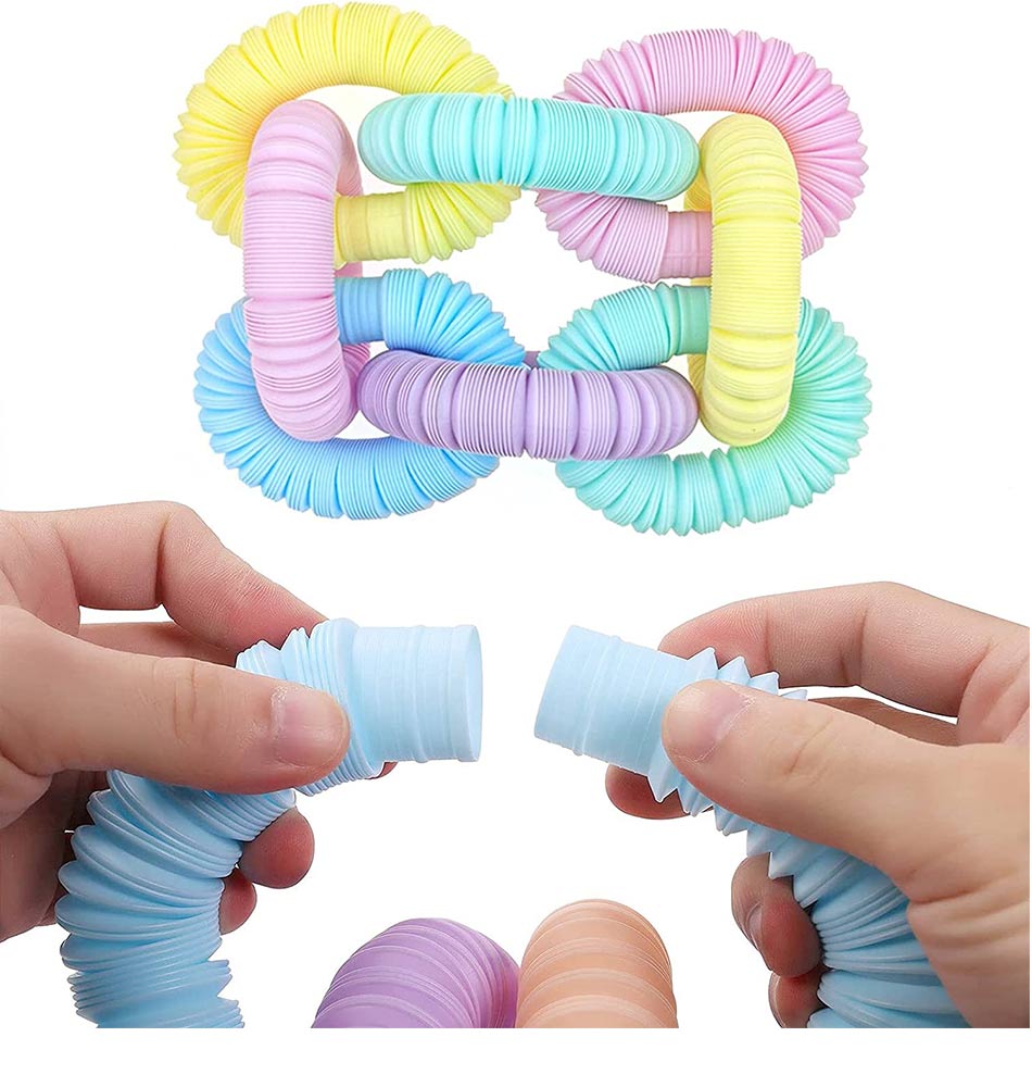 Pop Tubes Mini 24 Packs - Tubos Sensoriales Para Niños 