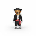 Cojín huaso perro personalizado, regalo Dieciocho para mascota