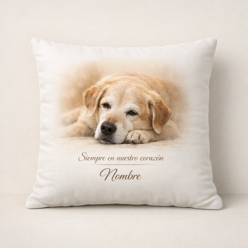Cojín Personalizado Mascota - Recuerdo Eterno (Cuadrado) - Tienda Mish!