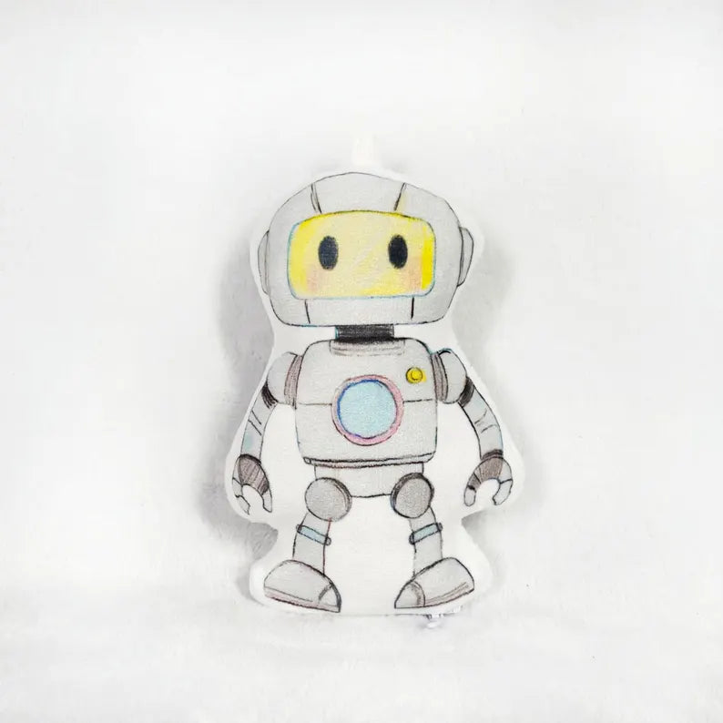 Cojín Personalizado Dibujo Infantil - Pequeño Artista (Con Silueta) - Tienda Mish!