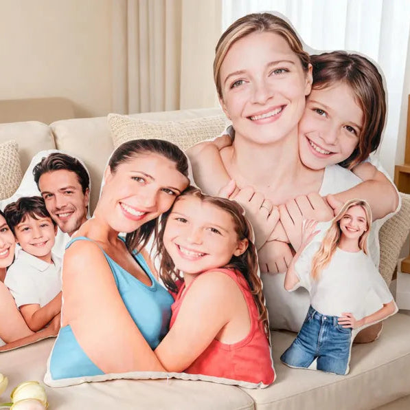 Cojín Personalizado Mamá - Abrazo Eterno (Con Silueta) - Tienda Mish!
