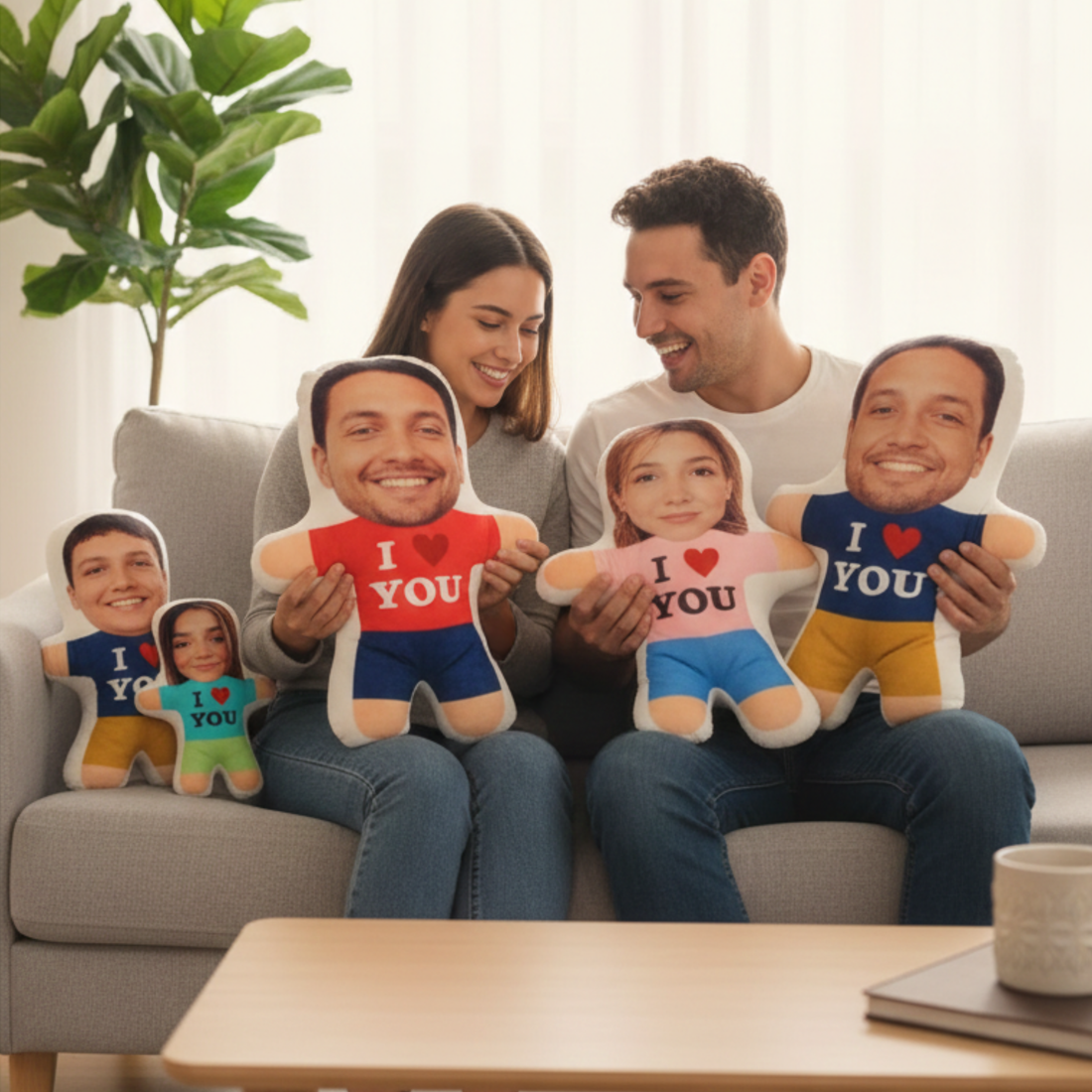 Muñeco Personalizado "Mini-Me": Convierte cualquier foto en un cojín divertido