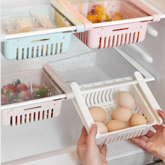 Caja de almacenamiento para refrigerador ajustable