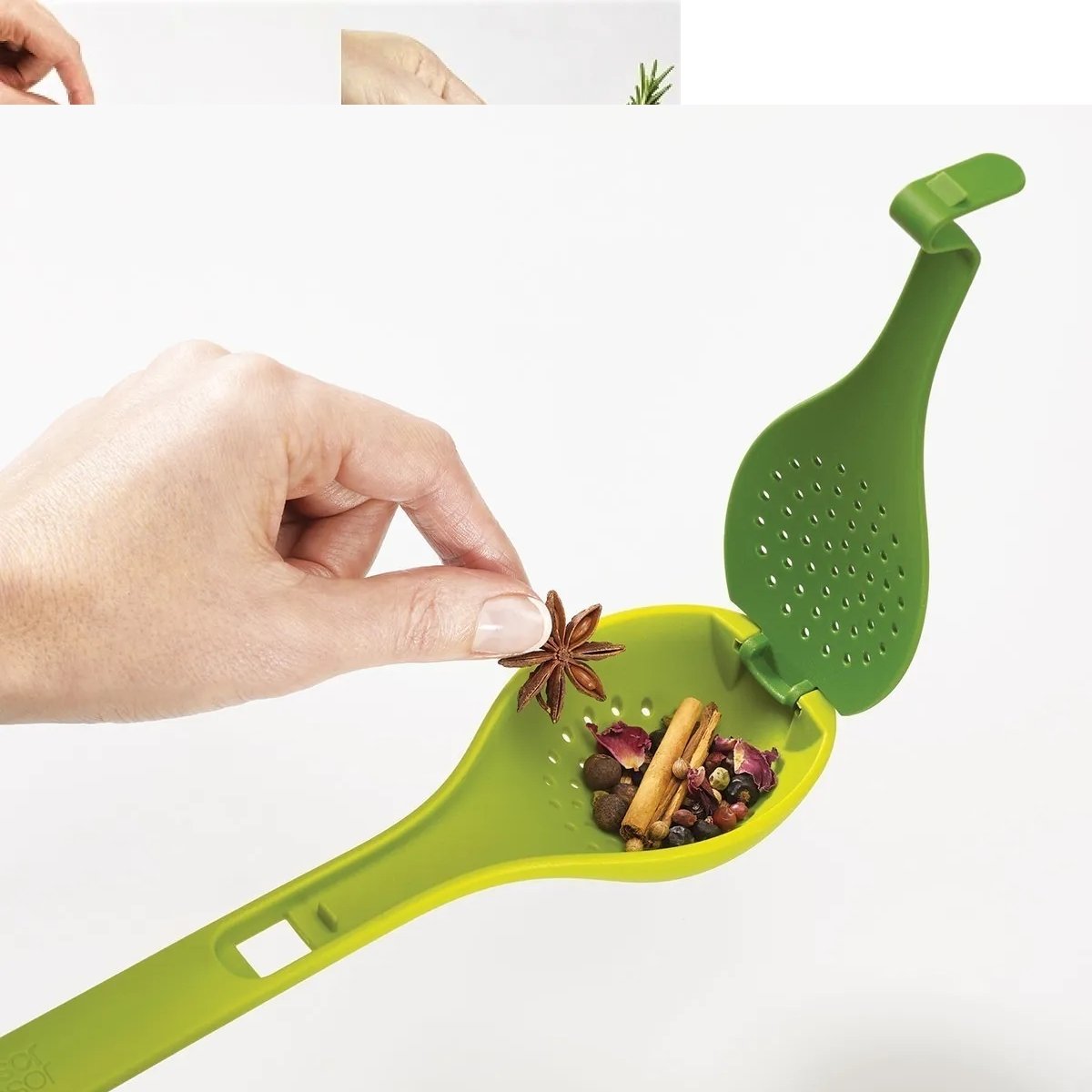 Cuchara infusora de sabor con separador de hierbas. - Tienda Mish!