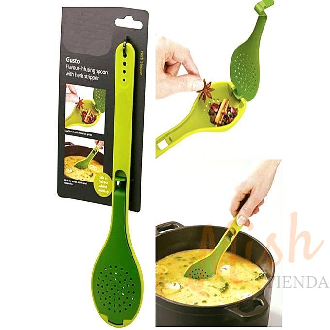 Cuchara infusora de sabor con separador de hierbas. - Tienda Mish!