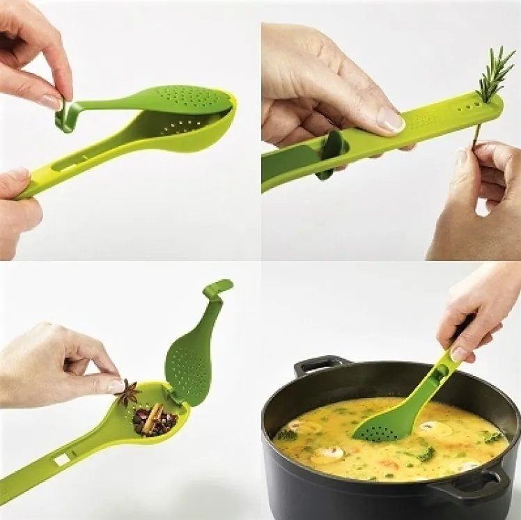 Cuchara infusora de sabor con separador de hierbas. - Tienda Mish!